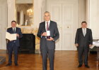 Von links nach rechts: Staatssekretär Gerhard Eck, Alois Gensler; stellvertretender Landrat Josef Demar