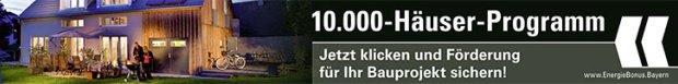 Banner 10.000 Häuser Programm Bayern
