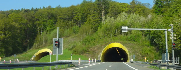 Tunnel Schwarzer Berg A70, Landkreis Haßberge