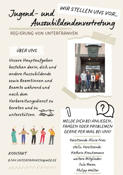 Flyer Bezirksjugend- und Auszubildendenvertretung BJuAV 